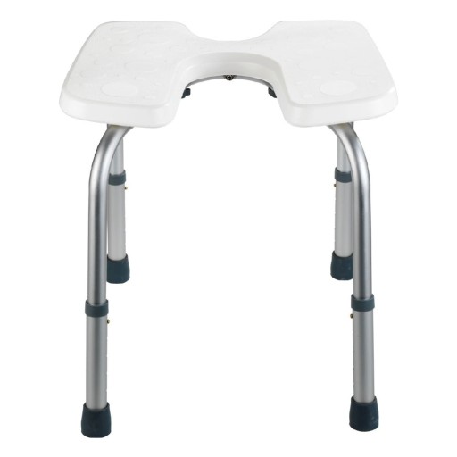 Scaun pentru duș Wenko Hygienic Stool White, 53 x 46 cm
