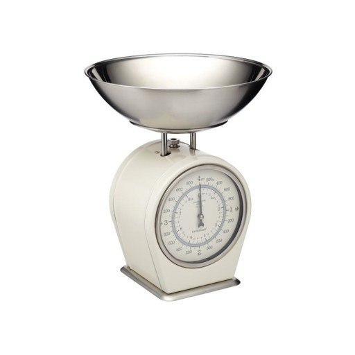 Cântar de bucătărie Kitchen Craft Living Nostalgia, 4 kg, crem