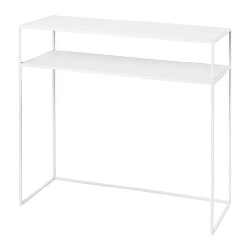 Masă consolă albă din metal 35x85 cm Fera – Blomus
