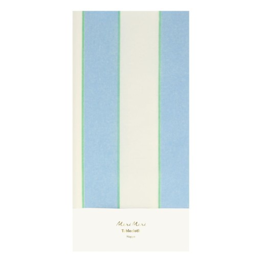Față de masă 137x259 cm Pale Blue Stripe – Meri Meri