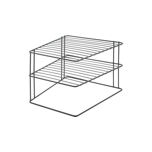 Raft suplimentar negru din oțel inoxidabil 25x25 cm Palio – Metaltex