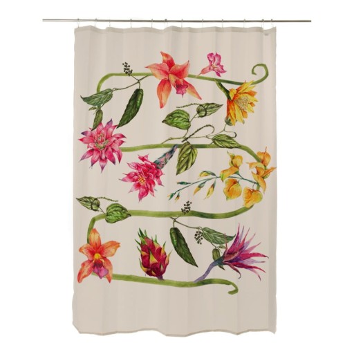 Perdea de duș Madre Selva Wild Flowers, 180x175 cm