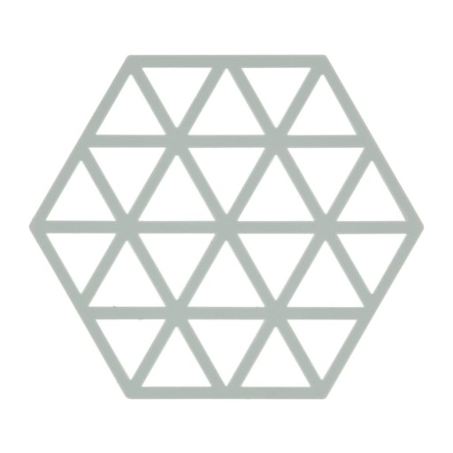 Suport din silicon pentru vase fierbinți Zone Triangles, gri deschis