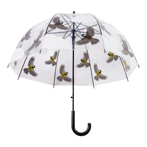 Umbrelă transparentă Esschert Design Birds, ⌀ 80,8 cm