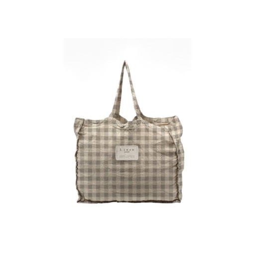 Geantă textilă Really Nice Things Really Nice Things Bag Grey Vichy