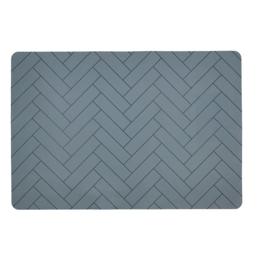 Suport din silicon pentru farfurie Södahl Tiles, 33 x 48 cm, albastru