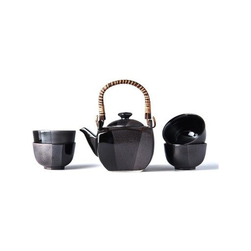 Set ceai MIJ Gunmetal, negru