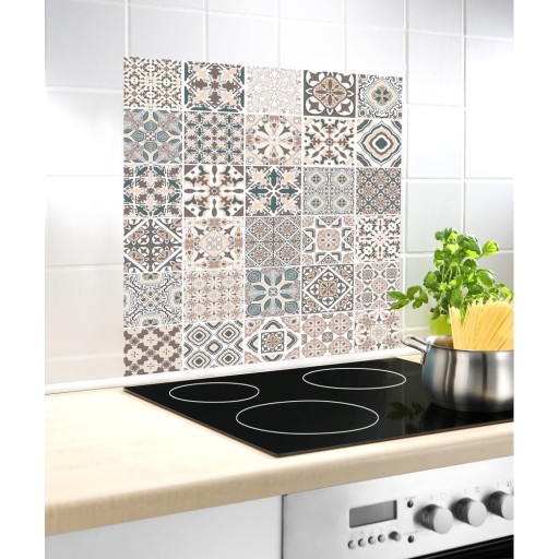 Protecție din sticlă pentru peretele de lângă aragaz Wenko Spalshback Tile