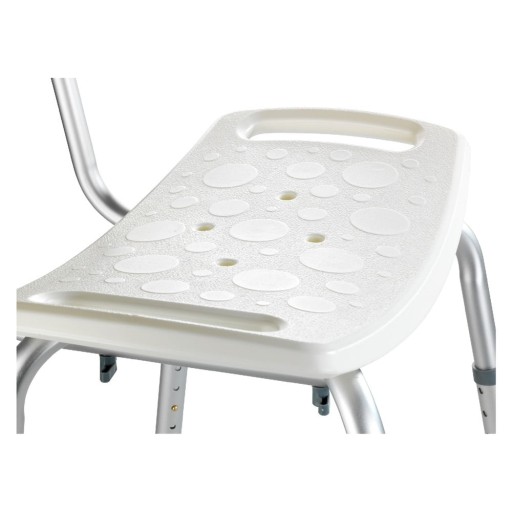 Scaun cu spătar pentru duș Wenko Stool With Back, 54 x 49 cm