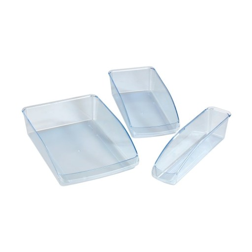 Set 3 organizatoare din plastic pentru frigider Wenko Fridge