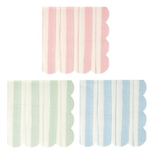 Șervețele 16 buc. din hârtie Ticking Stripe – Meri Meri
