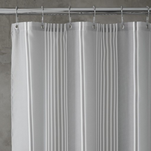 Perdea de duș 180x180 cm Textured Stripe - Catherine Lansfield