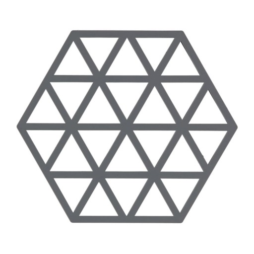 Suport din silicon pentru vase fierbinți Zone Triangles, gri