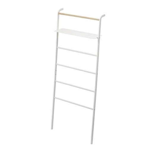 Cuier cu raft YAMAZAKI Tower Ladder, alb