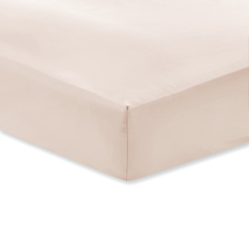 Cearșaf din bumbac satinat Bianca Classic, 135 x 190 cm, bej