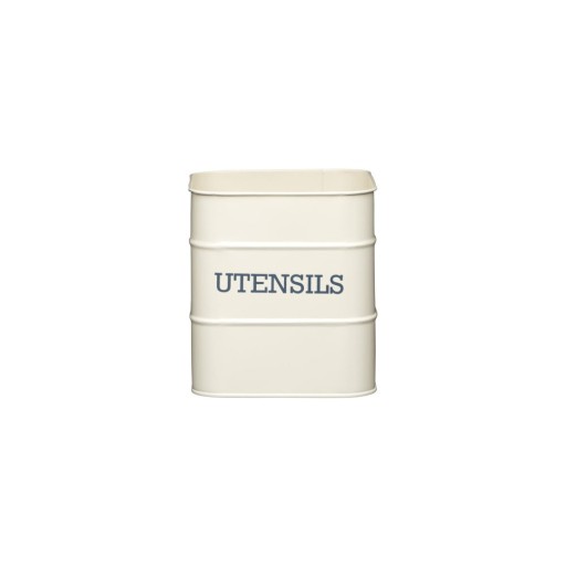 Vas metalic pentru ustensile de bucătărie Kitchen Craft Living Nostalgia, crem