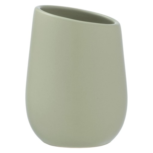 Recipient din ceramică pentru periuțe de dinți Wenko Badi, verde