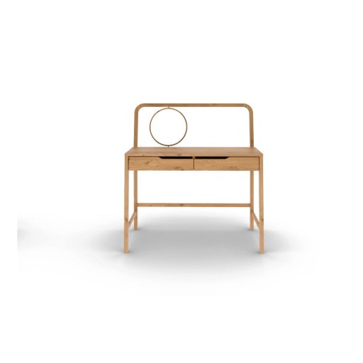 Masă de machiaj din lemn de stejar 57x110 cm Twig – The Beds