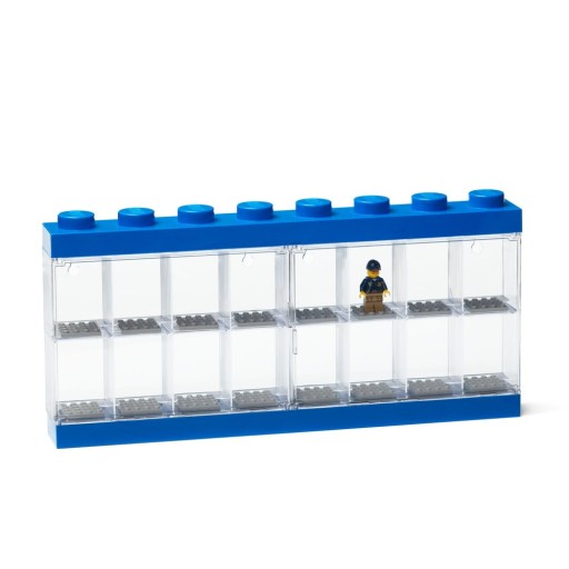 Cutie depozitare 16 minifigurine LEGO®, albastru