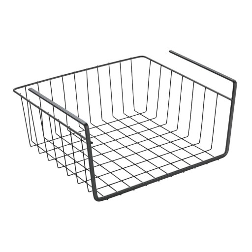 Coș de agățat pentru raft bucătărie Metaltex, lungime 30 cm, negru