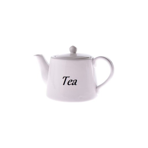Ceainic din ceramică Dakls, 1000 ml, alb