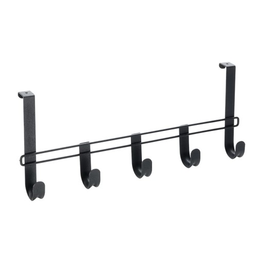 Cuier de ușă negru din metal 38 cm Lava – Metaltex
