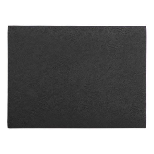 Suport farfurie din imitație de piele ZicZac Troja Rectangle, 33 x 45 cm, negru