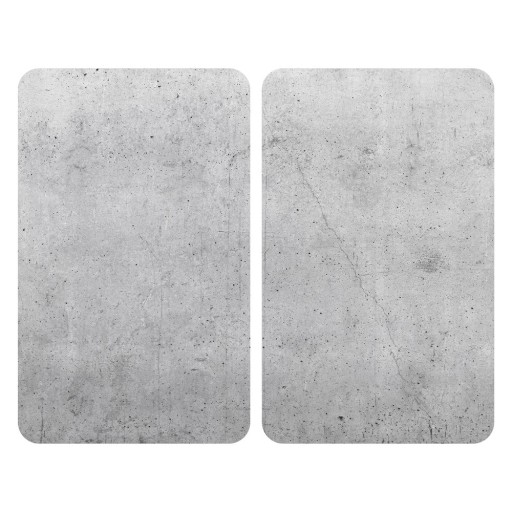 Set 2 protecții din sticlă pentru aragaz Wenko Universal, gri