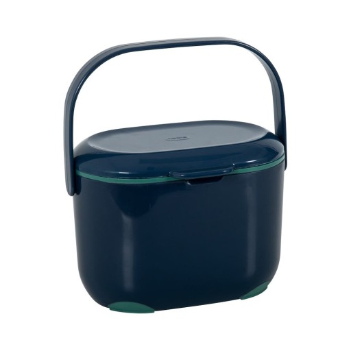 Recipient pentru deșeuri compostabile Addis Caddy, 2,5 l, albastru-verde