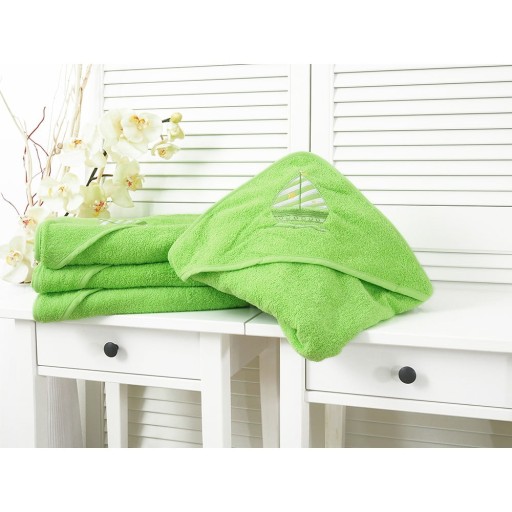 Prosop pentru copii verde din frotir 90x100 cm Baby – B.E.S.