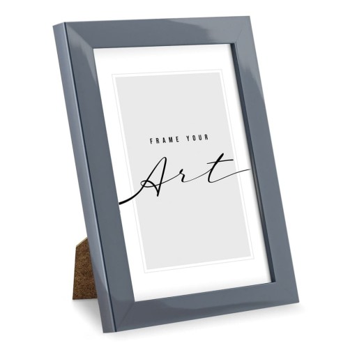 Ramă foto gri din plastic 19x25 cm