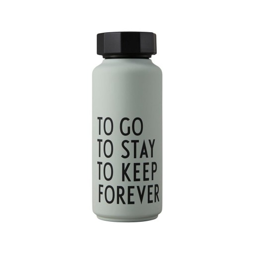 Sticlă termos Design Letters Forever, 500 ml, verde deschis