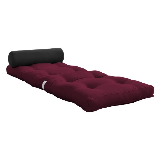 Saltea futon burgundy 70x200 cm Wrap Bordeaux/Dark Grey – Karup Design