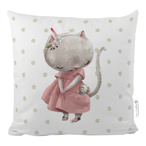 Pernă din bumbac pentru bebeluș Butter Kings Mouse, 45 x 45 cm