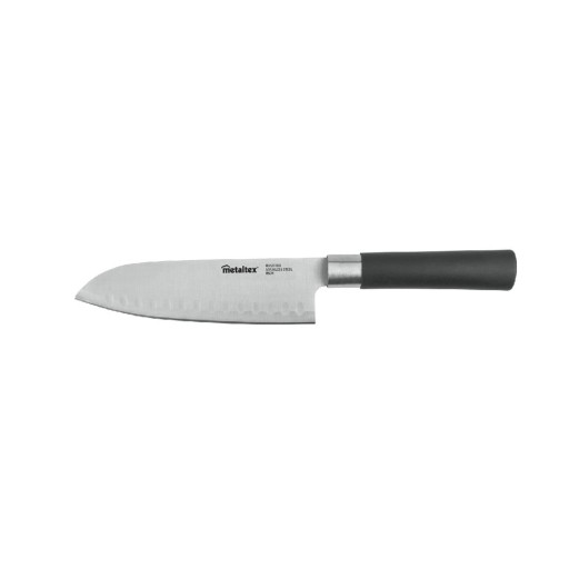 Cuțit de bucătărie în stil japonez Metaltex Santoku, lungime 30 cm