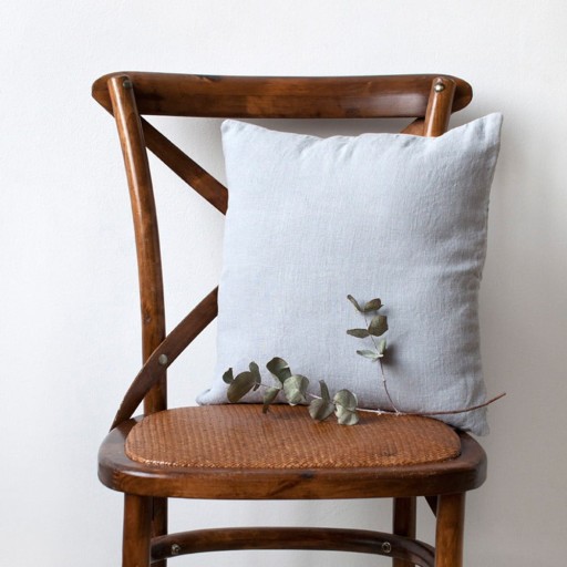 Față de pernă din in 50x50 cm Light Grey – Linen Tales