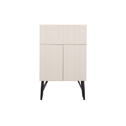 Dulap vinotecă crem din lemn de pin număr sticle 16, 90x146 cm Miller – WOOOD