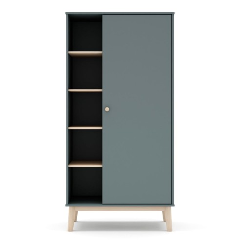 Șifonier de copii verde prăfuit 90x180x52 cm Esteban – Marckeric