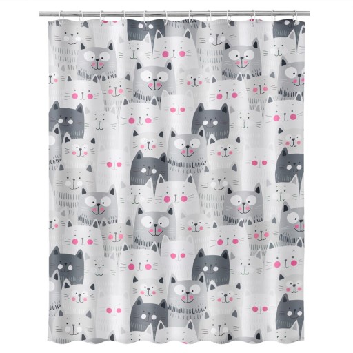 Perdea de duș Casa Selección Gatos, 180 x 200 cm