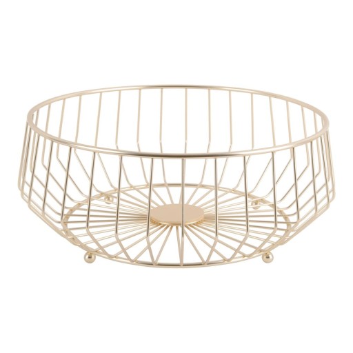 Coș metalic pentru fructe PT LIVING Linea, ø 34 cm, auriu