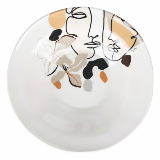 Bol din ceramică pentru salată VDE Tivoli 1996 Face to Grey, ø 39 cm