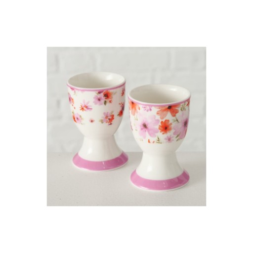 Set 2 suporturi din porțelan bone china pentru ou Boltze Rosella