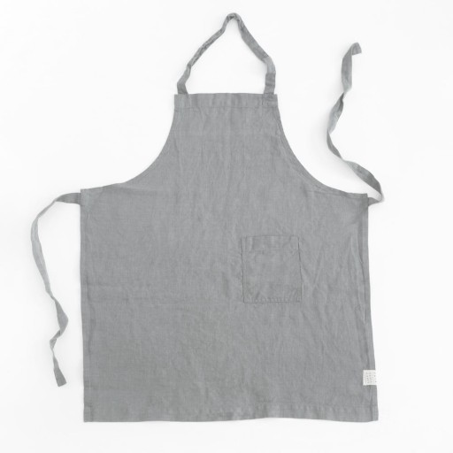 Șorț din in pentru copii Linen Tales Regular, 57 x 47 cm, gri