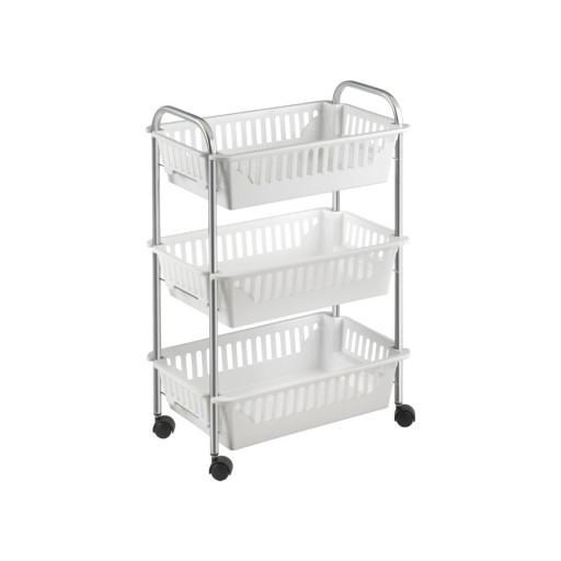 Raft mobil cu 3 coșuri Metaltex Oslo, înălțime 63 cm