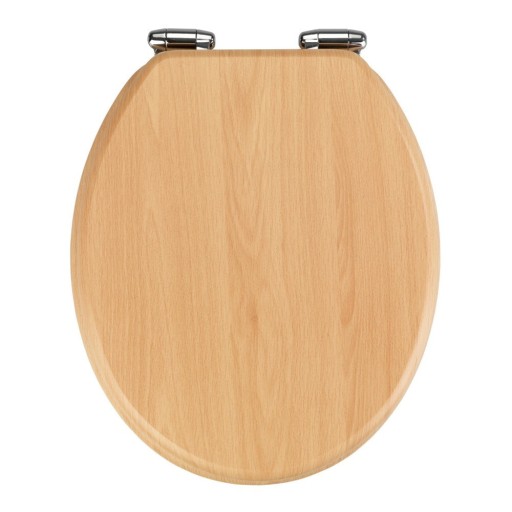 Capac WC din lemn Wenko Beech Nature, 43 x 37 cm