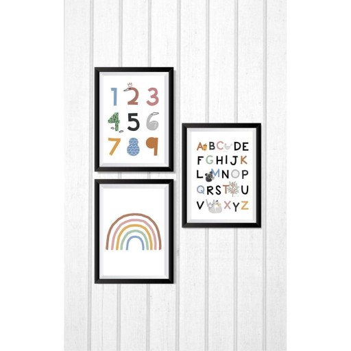 Set 3 tablouri Kate Louise Kid, 15x20 cm