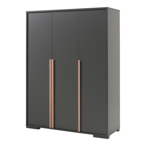 Șifonier de copii gri închis 146x195 cm London – Vipack