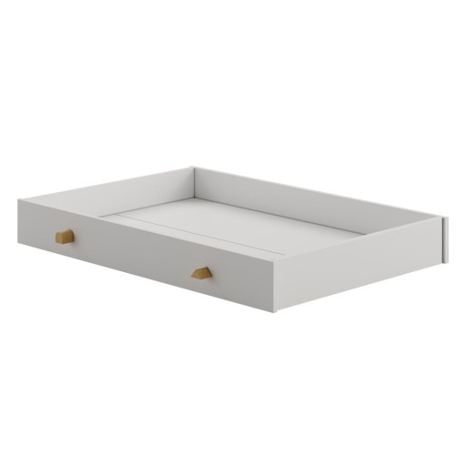 Sertar pentru sub pat de copii 70x140 cm gri deschis Cube - Pinio