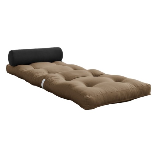 Saltea futon gri/maro 70x200 cm Wrap Mocca/Dark Grey – Karup Design