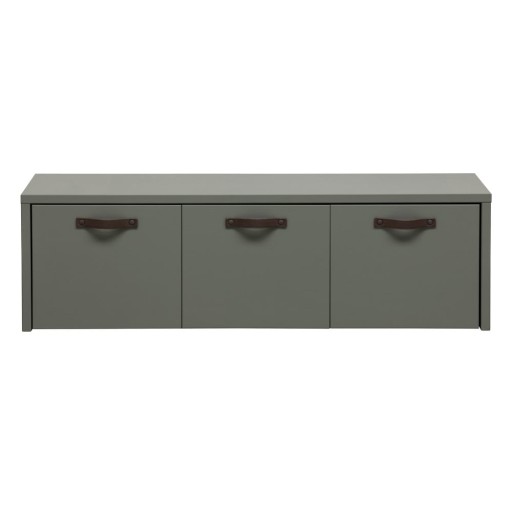 Dulap pentru copii verde-gri din lemn de pin 120x36 cm Stage – vtwonen